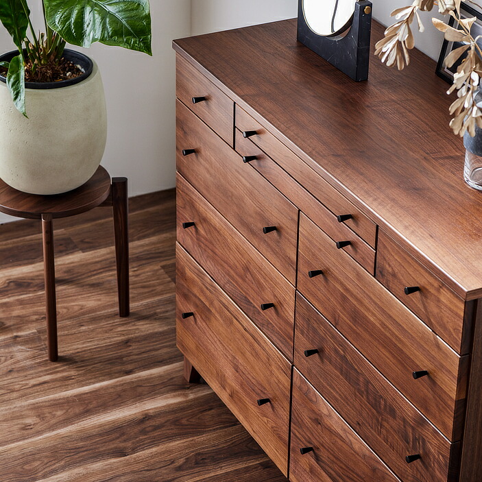 楽天市場】チェスト キャビネット サイドボード ウォールナット 天然木