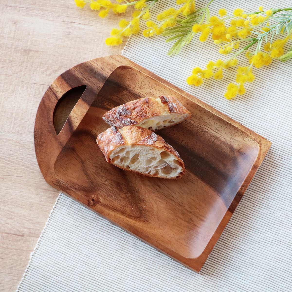 楽天市場】カッティングボード 25cm レクタングル アカシア製 食洗機