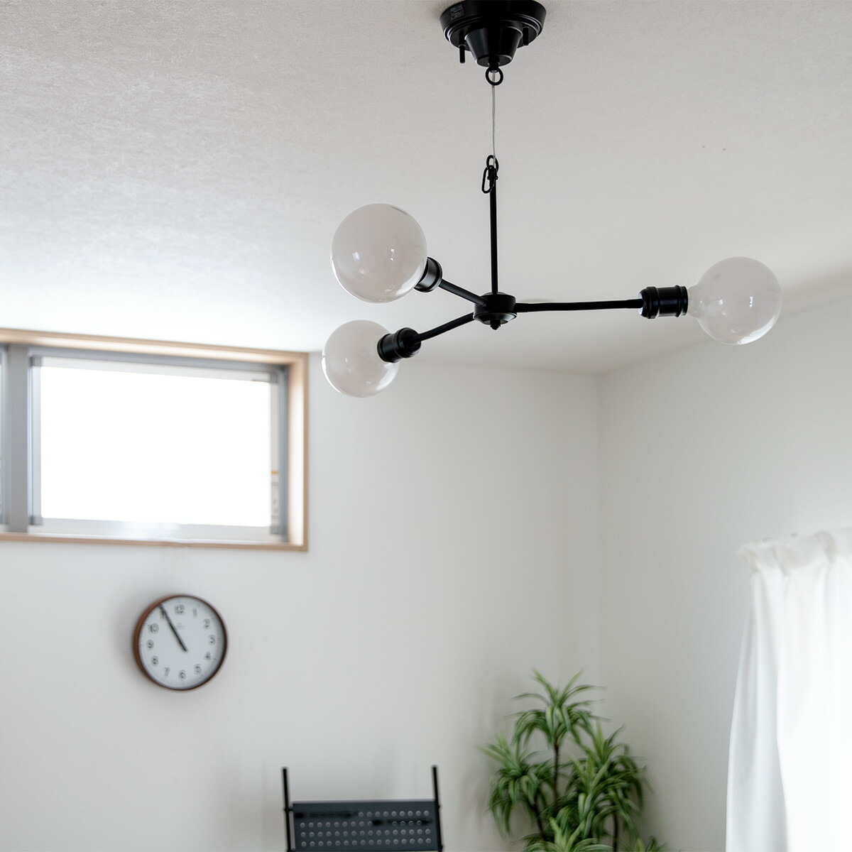 楽天市場】パッロ シャンデリア Black3灯 （ 送料無料 照明 ライト LED