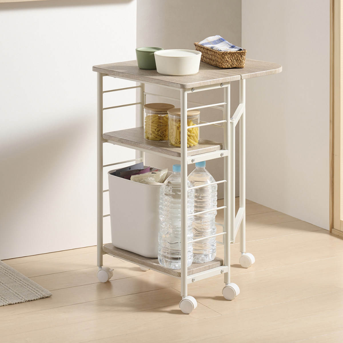 ✦ミッドセンチュリー✦ローズウッド製バーカート キッチンワゴン