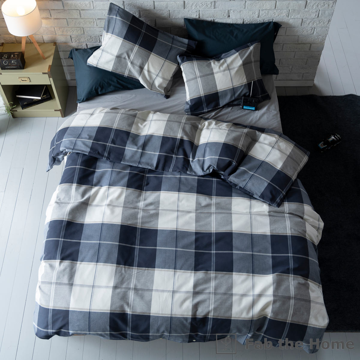 楽天市場】掛け布団カバー Fab the Home シングル アクロス 綿100