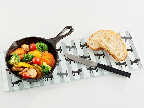 楽天市場】鍋敷き ガラス製 キッチントッププレート レクタングル