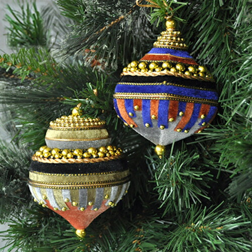 楽天市場】ベルベットドロップオーナメント【クリスマス オブジェ