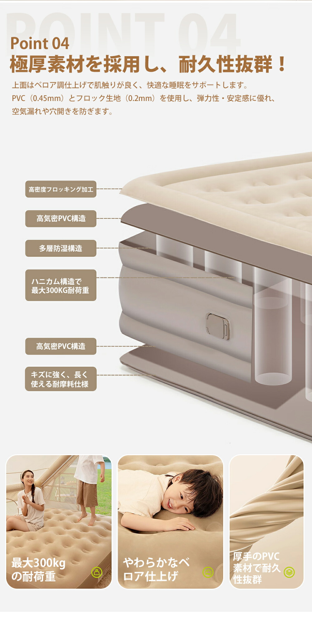 楽天市場】エアーベッド 電動 エアベッド 電動ポンプ内臓 シングル