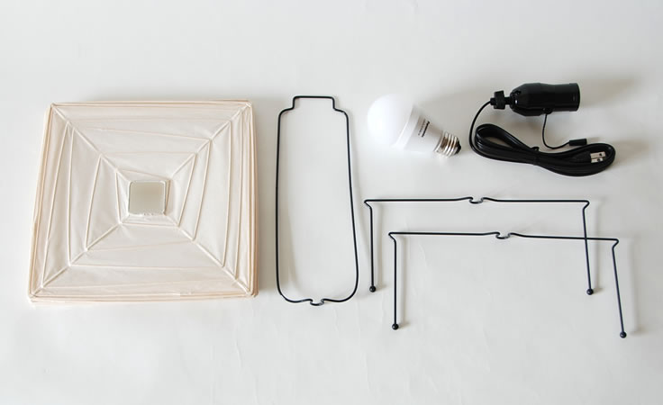 楽天市場】イサムノグチ akari あかり アカリ 3X（無地） LED電球(E26