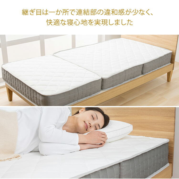 楽天市場】＼10％OFF／マットレス シングル 三つ折り コイルマットレス
