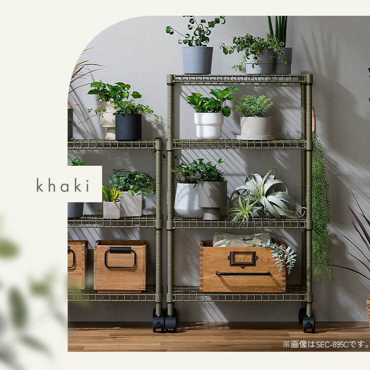 楽天市場】スチールラック キャスター付き 幅61.5 収納ラック 3段 収納