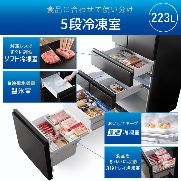 楽天市場】＼22％OFF／冷蔵庫 400l以上 439l 冷凍冷蔵庫 冷凍室が
