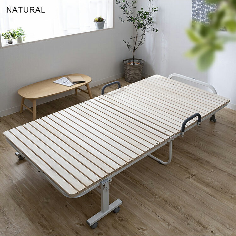 楽天市場】ベッド 折りたたみベッド シングル すのこ すのこベッド