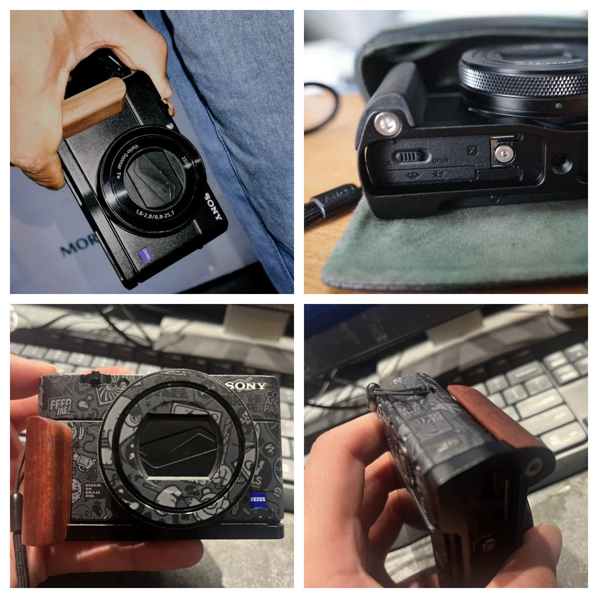 楽天市場】Sony RX100 III/IV/V/VI/VII 専用 ハンドグリップメタル 檀