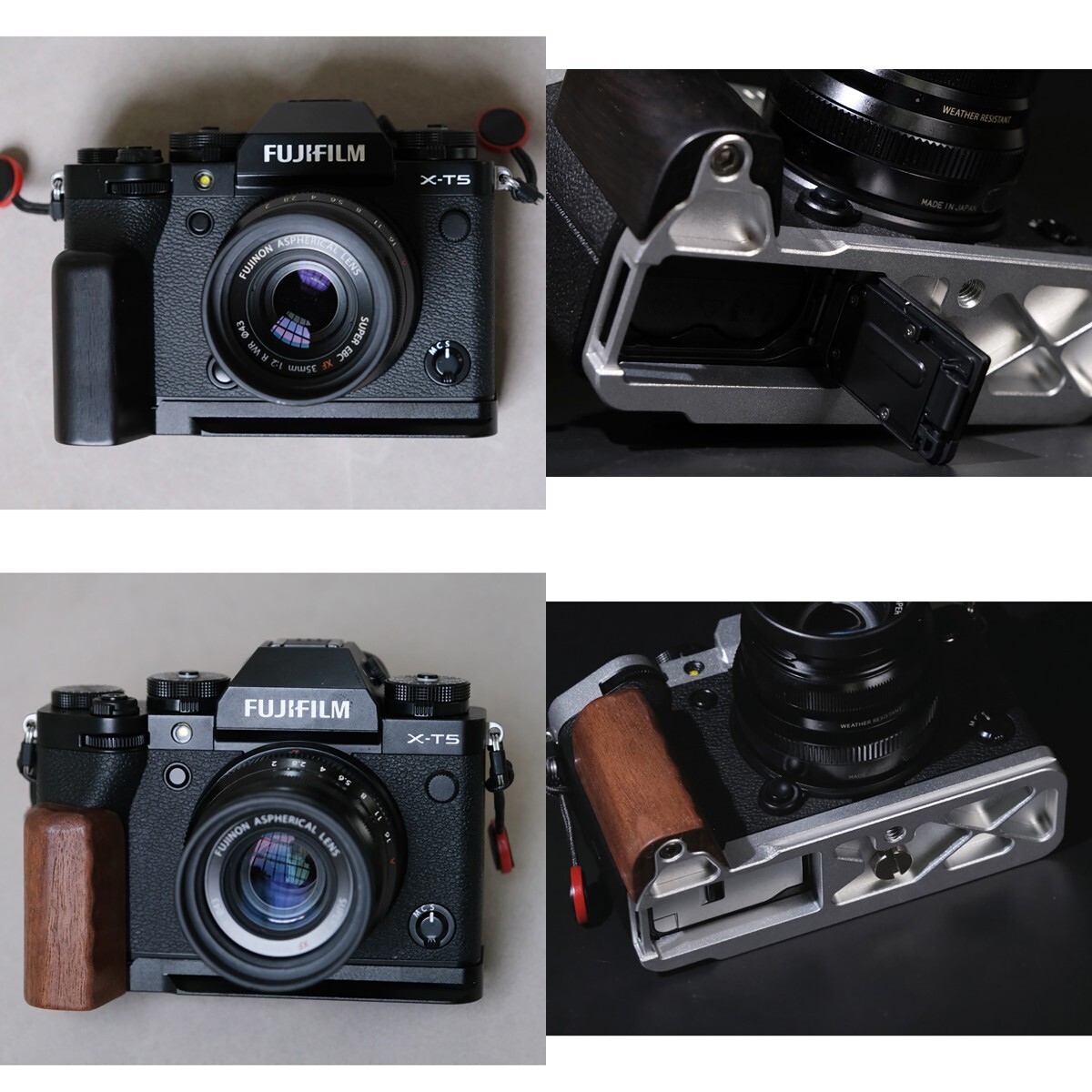 楽天市場】FUJIFILM XT-5 富士フイルム XT5 専用 ハンドグリップメタル