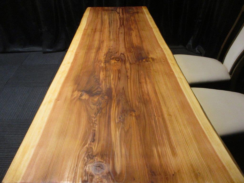 楽天市場】# 818□ 吉野杉 杉 スギ 一枚板 ダイニングテーブル ロー