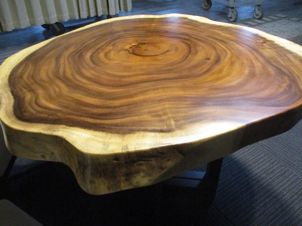 楽天市場】# 892□ モンキーポッド 丸テーブル 輪切り 一枚板