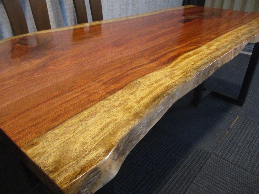 楽天市場】# 1129□ ブビンガ 一枚板 ダイニングテーブル ローテーブル