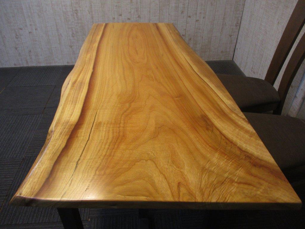 1619□ 楠 クス テーブル ローテーブル ダイニング 座卓 一枚板 天板
