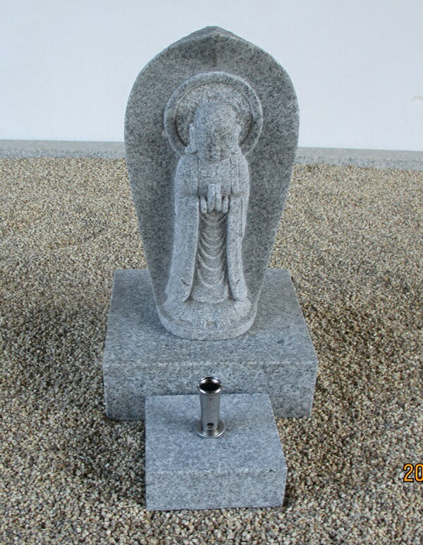 楽天市場】【墓石用品】【舟形合掌地蔵「1尺（小）」】【磨き無