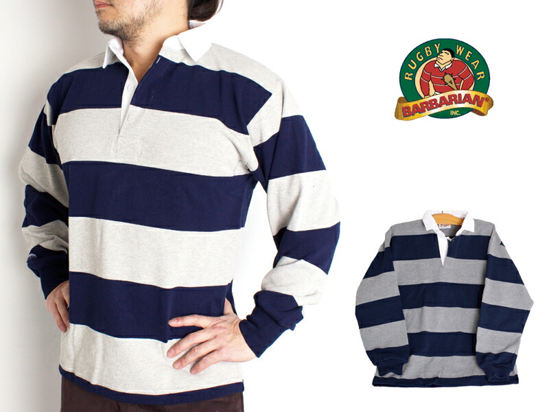 楽天市場】バーバリアン ラガーシャツ Barbarian Heavy-Weight Classic