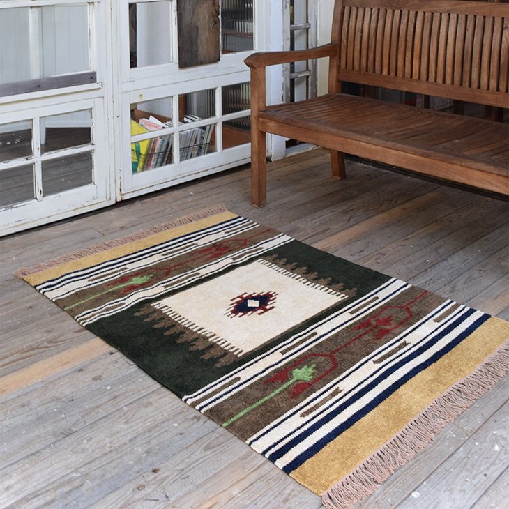 楽天市場】【スーパーSALE☆全品P2倍】キリム ラグ マット ネイティブ