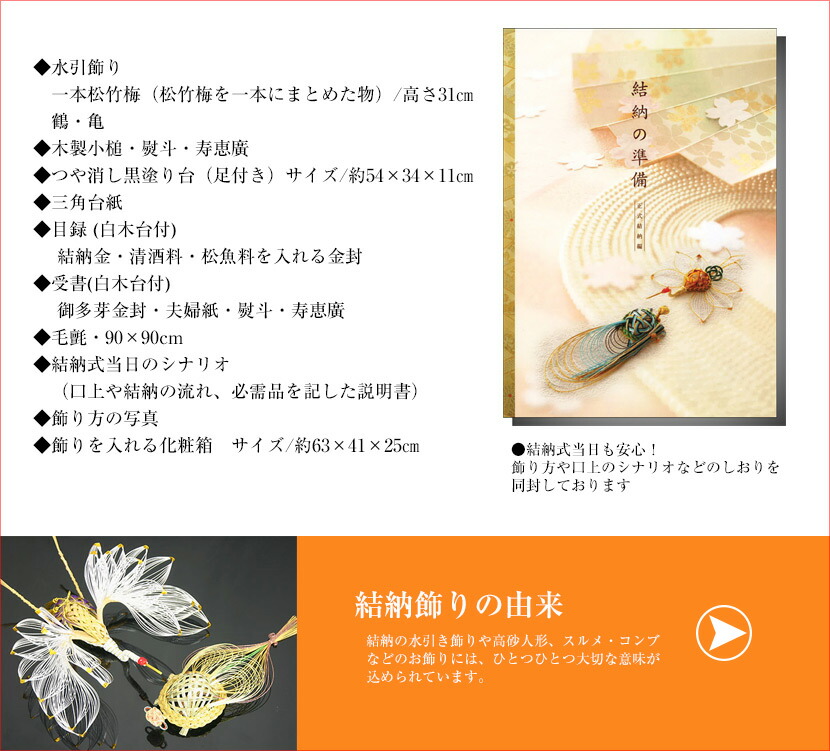 楽天市場】【コンパクト結納】 錦 七点セット 結納飾り略式結納 結納