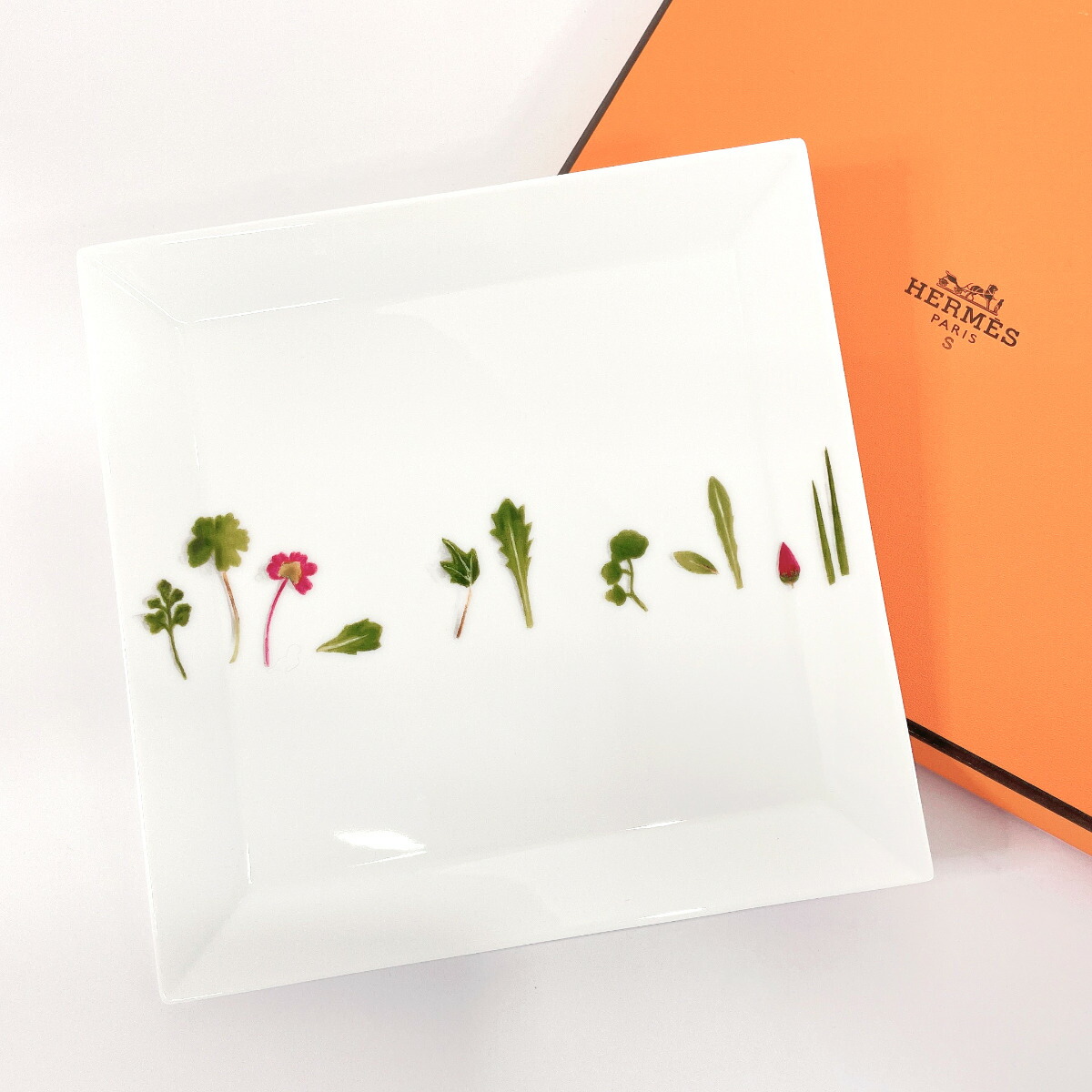 エルメスメスクランカップ＆ソーサープレートスクエアプレート