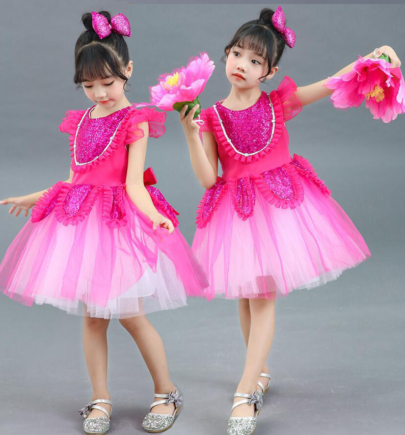 楽天市場】子供ダンス衣装 チュチュ ワンピース スパンコール きらきら