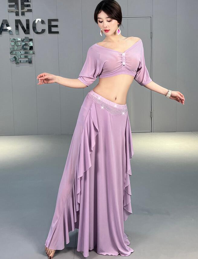 楽天市場】レディース ベリーダンス衣装 上下セットアップ Vネック