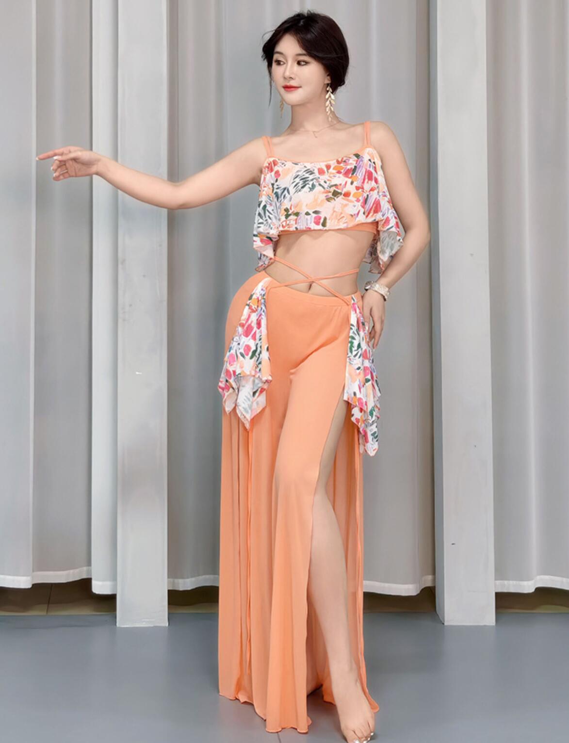 楽天市場】大人 ベリーダンス 衣装 セットアップ 夏新作 花柄チュール