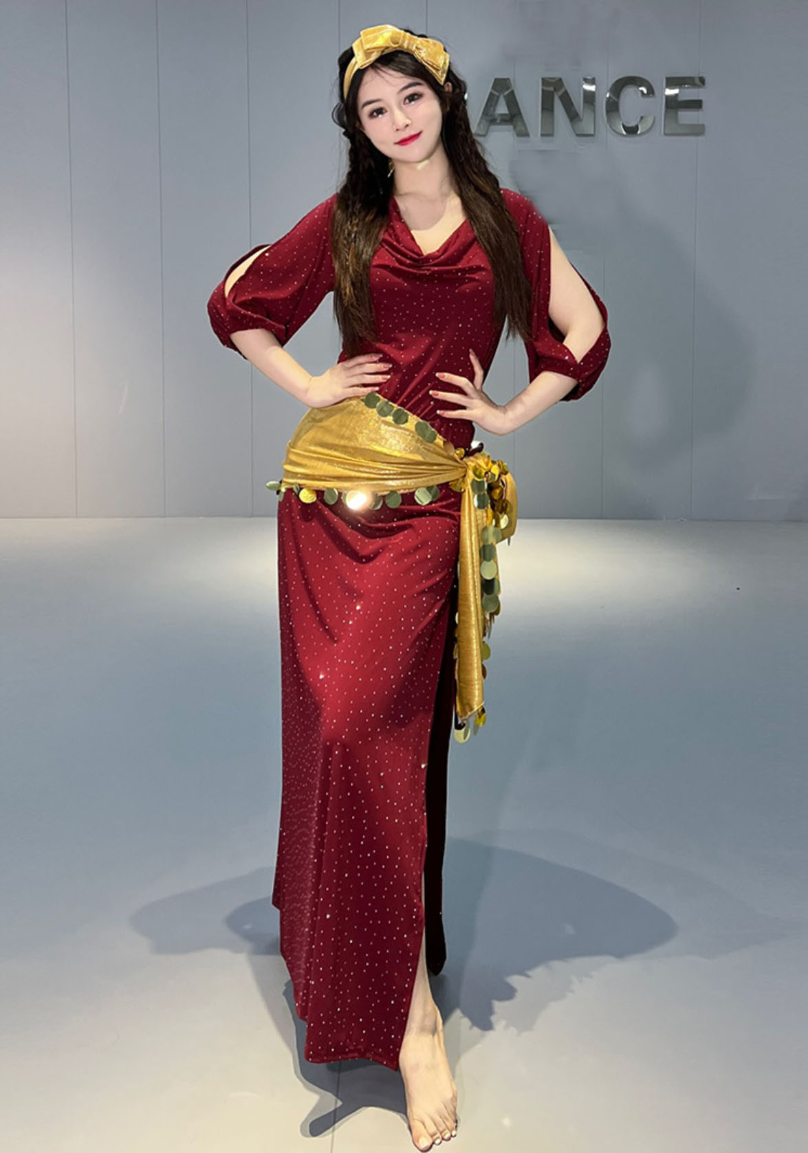 楽天市場】ベリーダンス 衣装 3点セット レディース オリエンタル