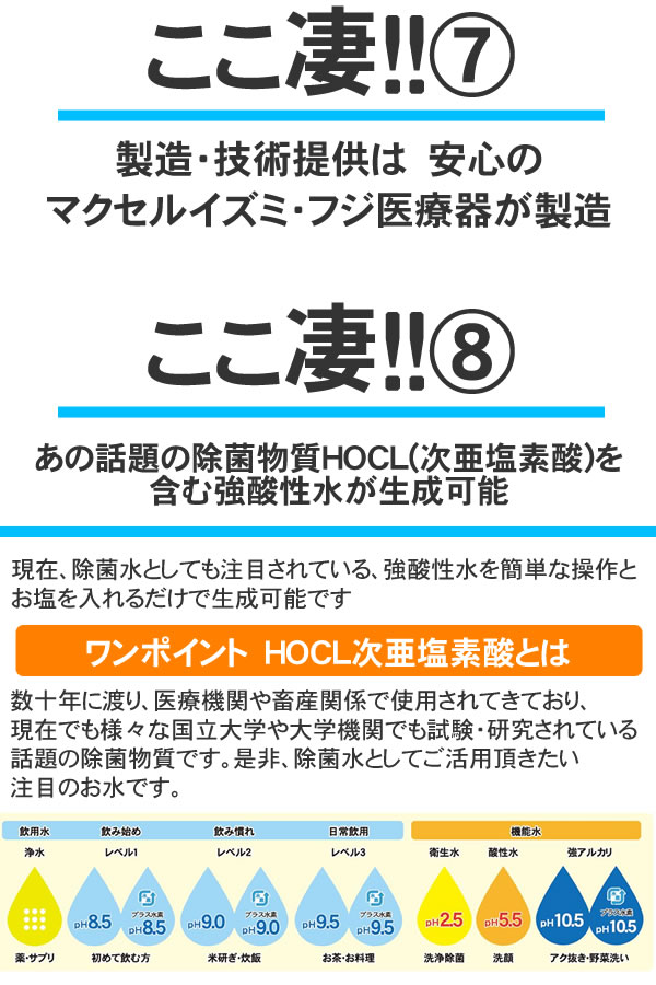 楽天市場】水素水生成器 アルカリイオン整水器 【日本製】ピュアナノZX