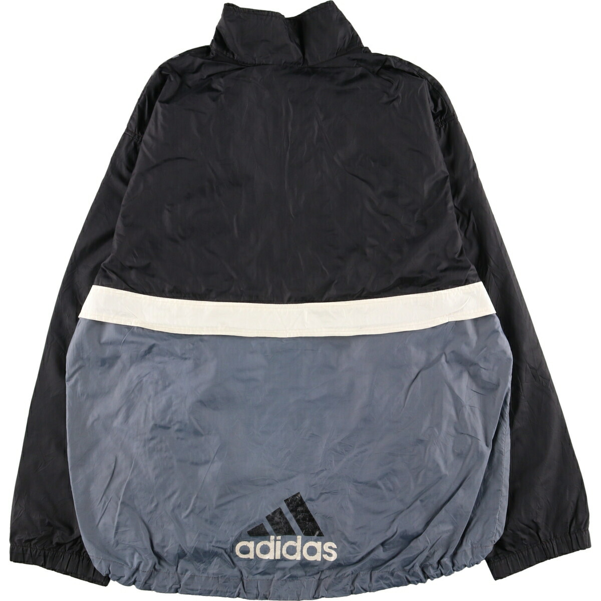 楽天市場】古着 90'S アディダス adidas バックロゴ ハーフジップ