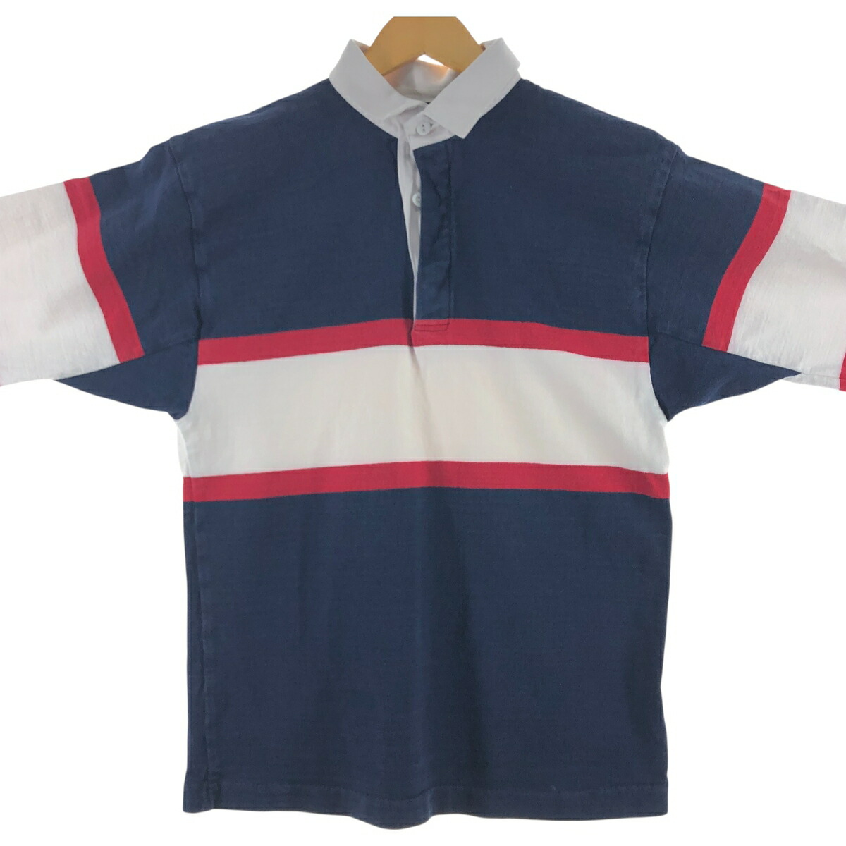 楽天市場】古着 90'S ランズエンド LANDS' END ボーダー柄 長袖 ラガー