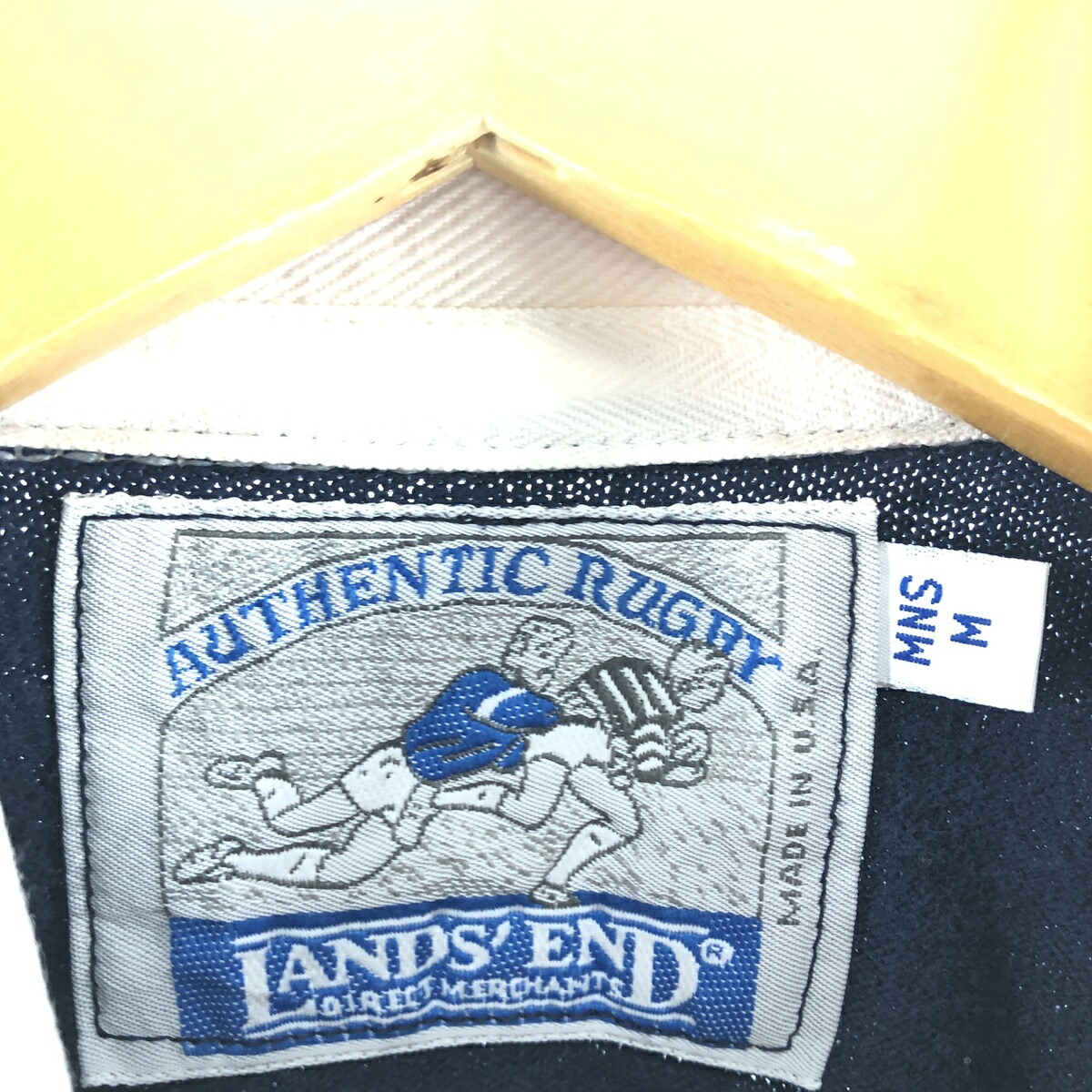 楽天市場】古着 90'S ランズエンド LANDS' END ボーダー柄 長袖 ラガー