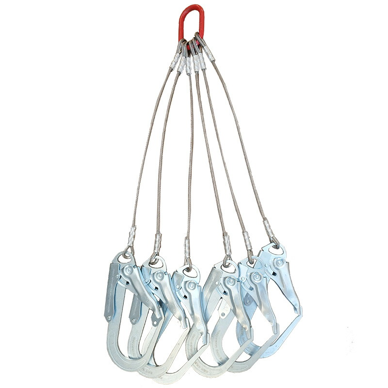 楽天市場】ライト6点吊りフック RTF-4H 平行型 φ4ワイヤー ワイヤー長
