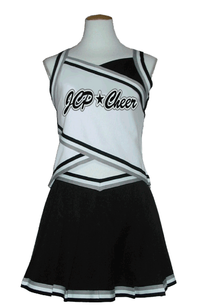 楽天市場】チアリーダー ユニフォーム クロス黒☆税込・送料無料 ＜1着