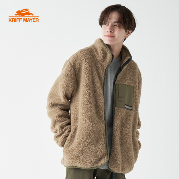 楽天市場】KRIFF MAYER（クリフメイヤー） ボア フリース ジャケット