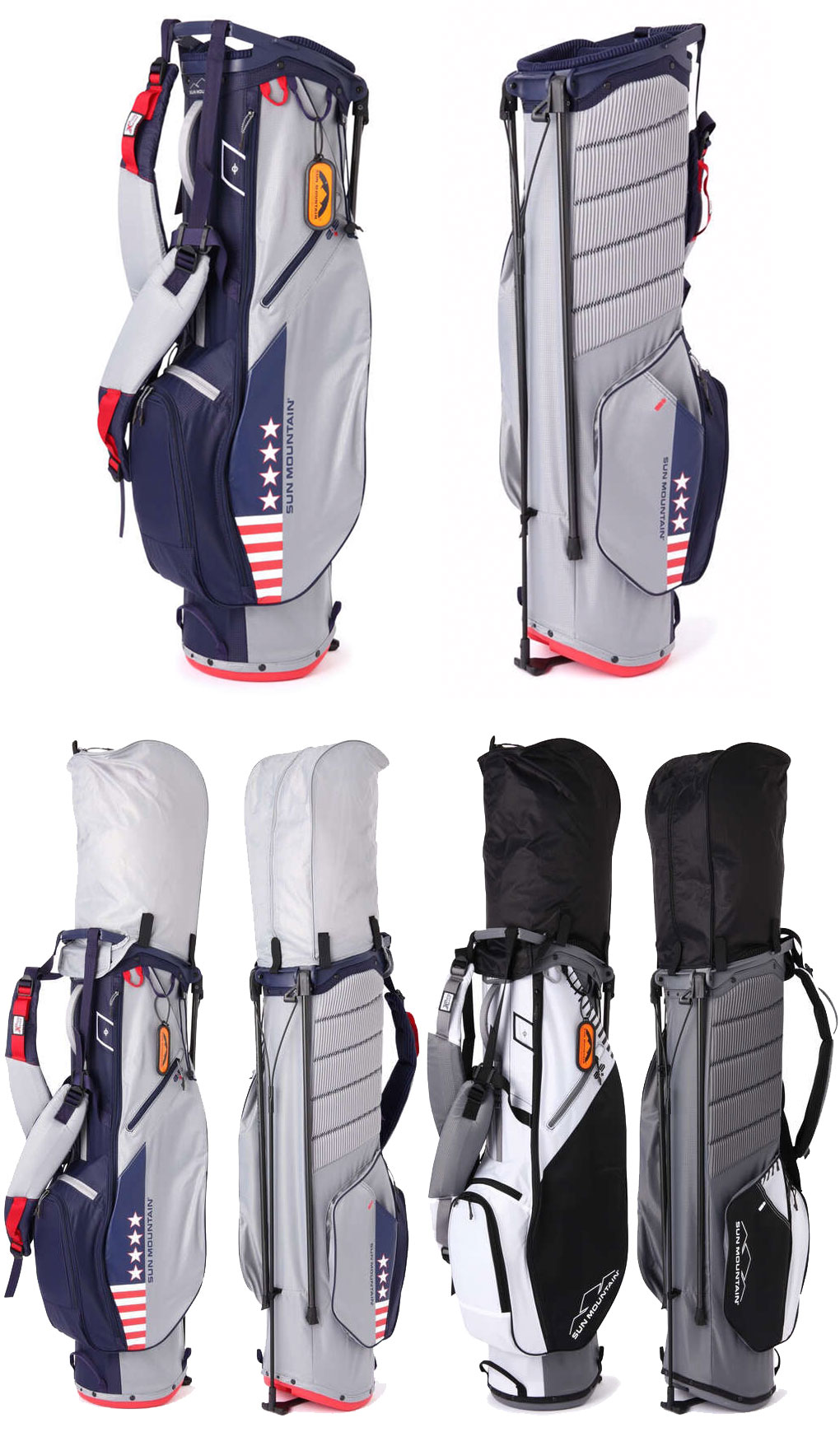楽天市場】サンマウンテン 2.5+型軽量 スタンド式 キャディバッグ 9型