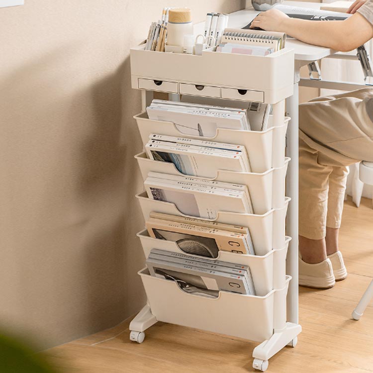 楽天市場】隙間ラック マガジンラック ラック スリム キャスター付き