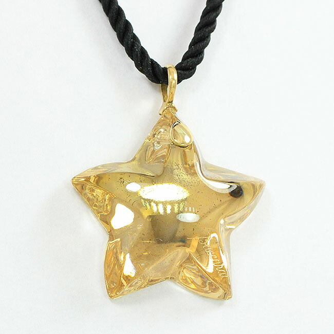 楽天市場】Baccarat(バカラ) ネックレス 星 クリスタル 18金イエロー