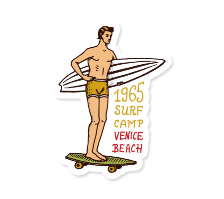 楽天市場】ステッカー サーフィン アメリカン 車 アウトドア スーツ