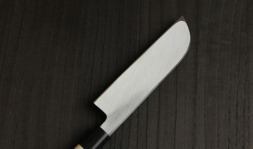 楽天市場】鎌薄刃包丁 白二（上作）II 〔 安来鋼 白鋼2号 〕 225mm 實