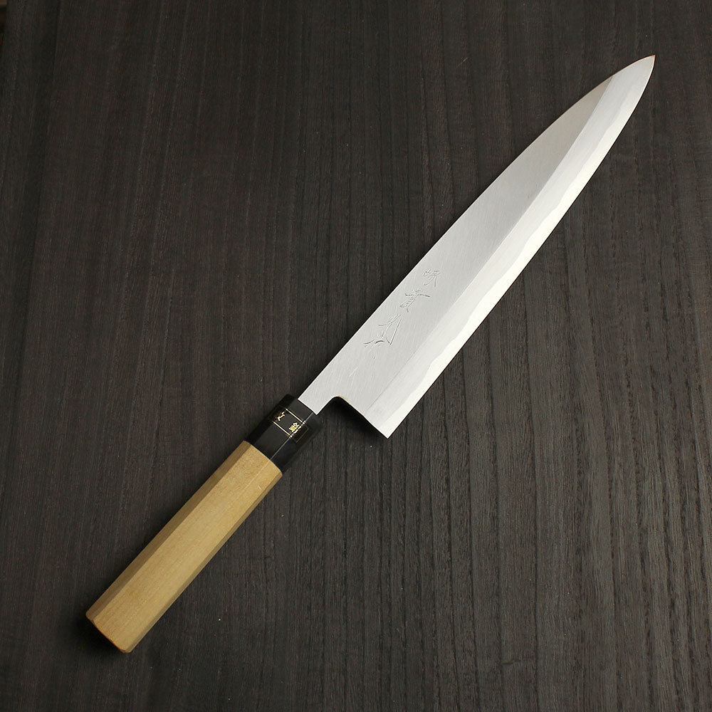 楽天市場】青二（紋鍛） 身卸 240mm 實光包丁(堺包丁) 贈り物