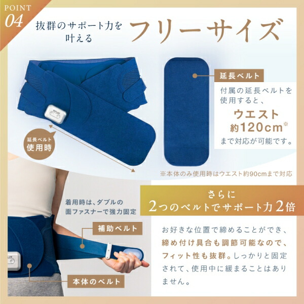 楽天市場】NIPLUX 電動腰サポーター NP-WB23BL WAISTURELAX（ウエスタ