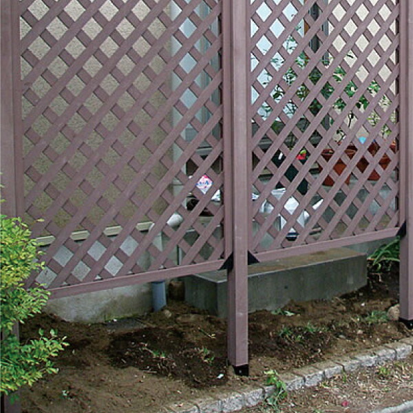 楽天市場】人工木 ラティス ポスト2100 基本セット (ブロック 10cm用