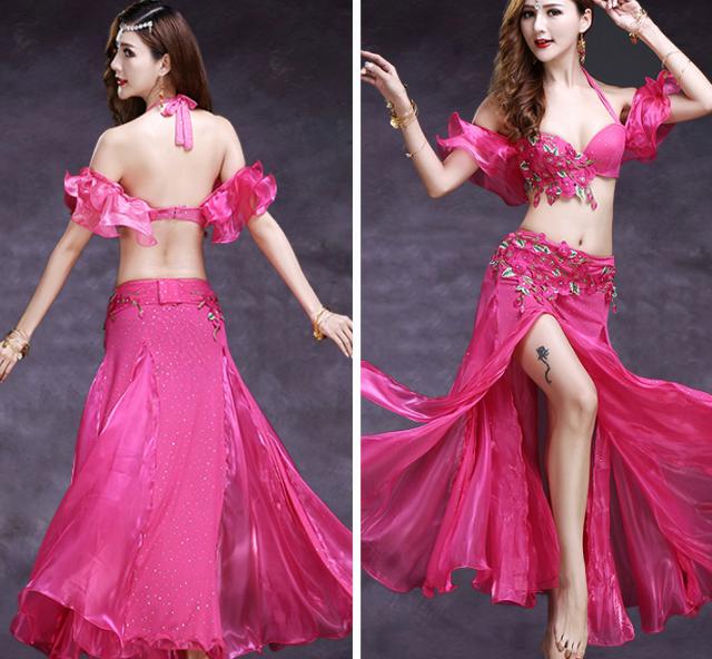 楽天市場】大人ベリーダンス衣装三点セット 上下衣装セット＋スカーフ