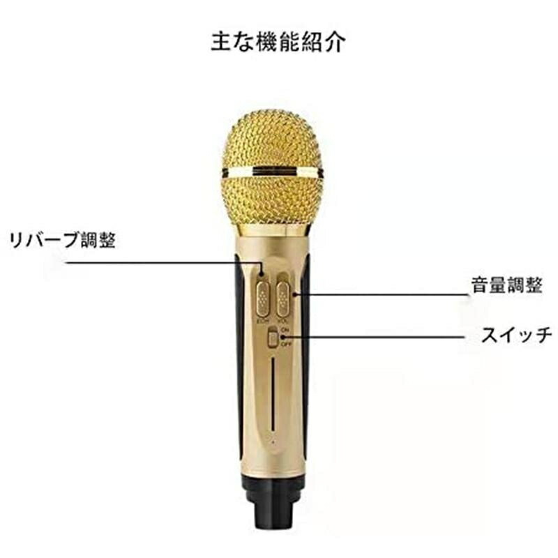 楽天市場】Bluetooth ワイヤレス カラオケマイク 2本 ワイヤレスマイク