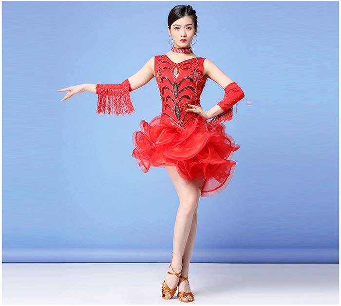 楽天市場】社交ダンス ラテンドレス レディース ラテン ダンス衣装