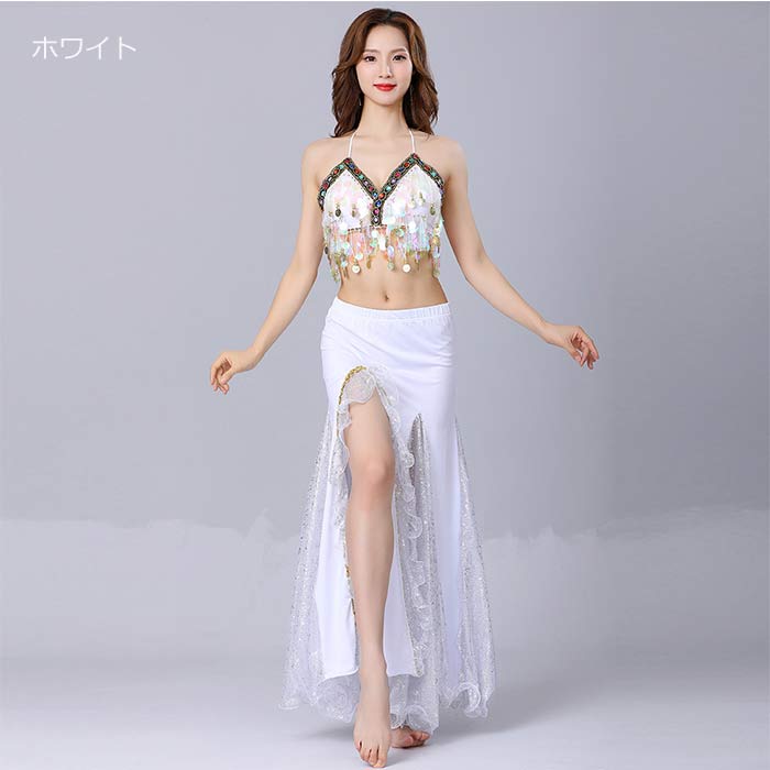 楽天市場】ベリーダンス 衣装 セット ブラ スカート 2点セット