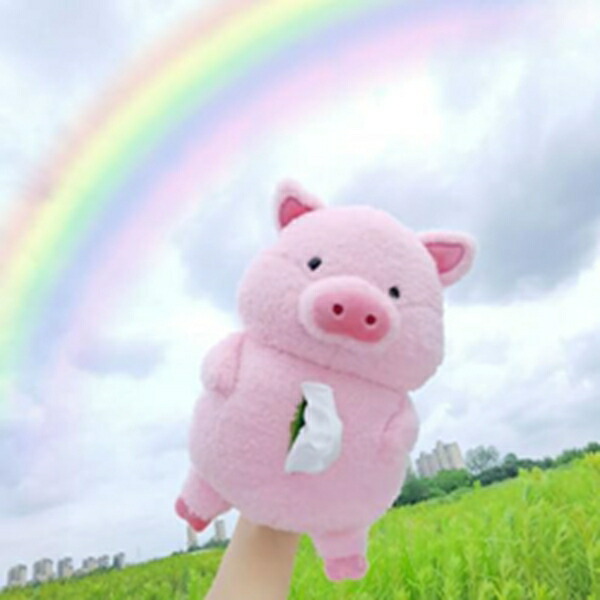 楽天市場】ブタ 車 ティッシュケース 吊り下げ ティッシュカバー 車