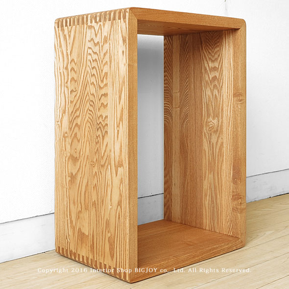 楽天市場】【60ボックス（中）/ライト色】 タモ無垢材 オープンラック