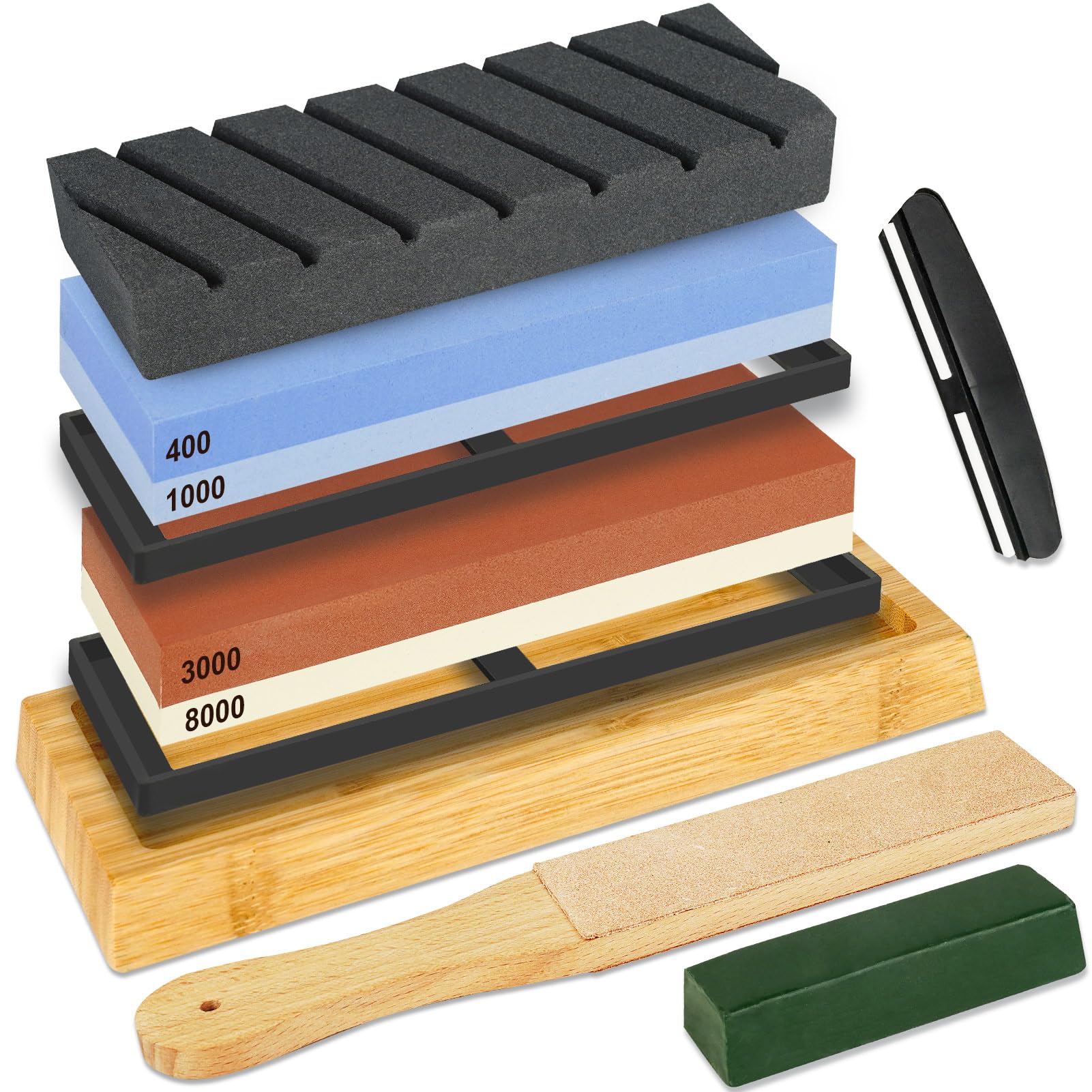 楽天市場】【9個砥石セット】包丁研ぎ石 両面砥石 #400#1000#3000#8000